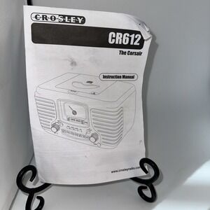Crosley Radio CR612 Record Player *INSTRUCTION MANUAL ONLY*